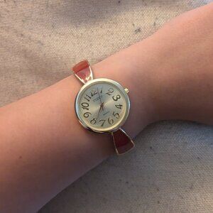 Red and Gold Women's Watch